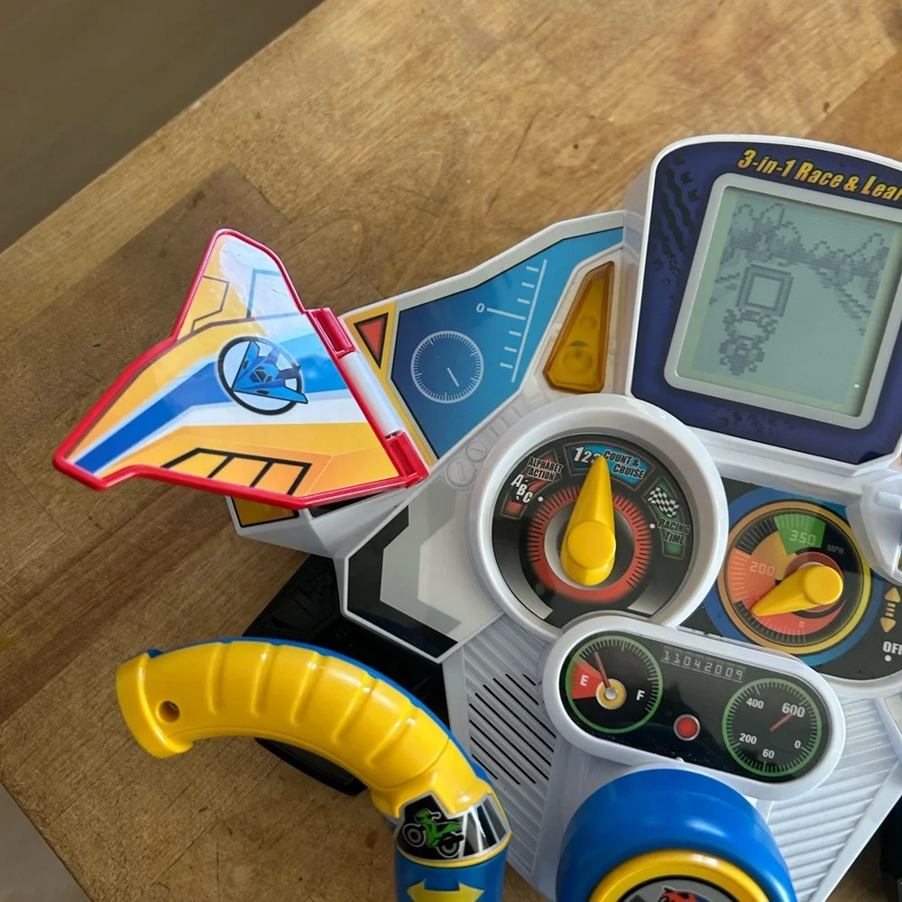 VTech 3-in-1 Race & Learn Toy Car Jet Motorcycle Works Lights Sound